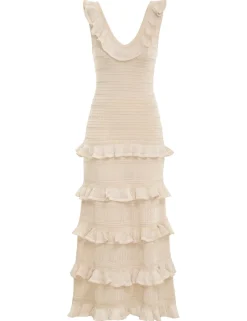Hot ZIMMERMANN Luminosity Ruffle Tank Dress