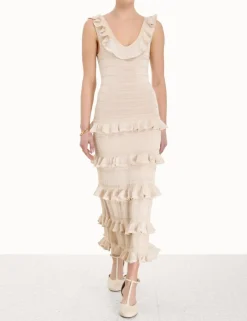 Hot ZIMMERMANN Luminosity Ruffle Tank Dress