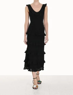 Sale ZIMMERMANN Luminosity Ruffle Tank Dress