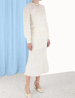 Sale ZIMMERMANN Luminosity Scallop Skirt