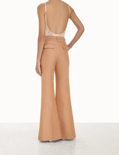 Best ZIMMERMANN Luminosity Scoop Neck Bodysuit