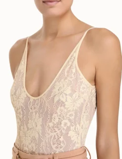 Sale ZIMMERMANN Luminosity Scoop Neck Bodysuit
