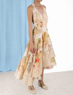 New ZIMMERMANN Luminosity Splice Lace Dress