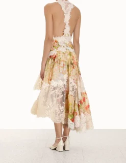 New ZIMMERMANN Luminosity Splice Lace Dress