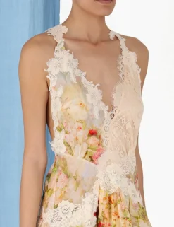 New ZIMMERMANN Luminosity Splice Lace Dress