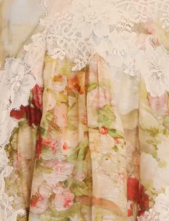 New ZIMMERMANN Luminosity Splice Lace Dress