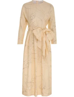 Best ZIMMERMANN Luminosity Tie Midi Dress