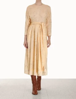 Best ZIMMERMANN Luminosity Tie Midi Dress