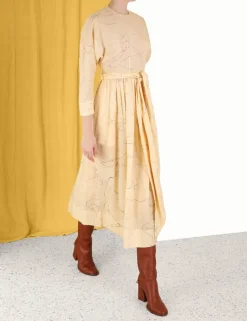 ZIMMERMANN Luminosity Tie Midi Dress