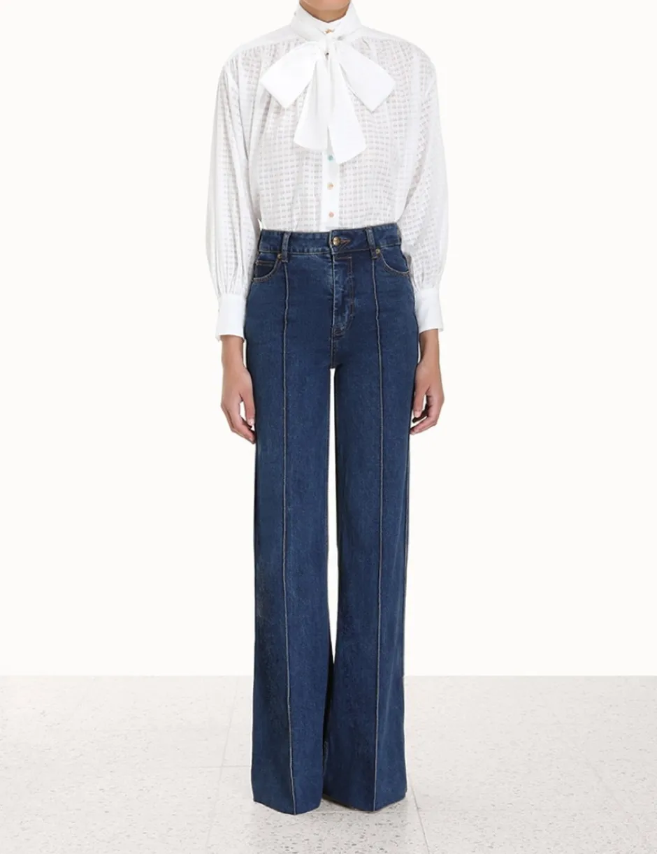 Clearance ZIMMERMANN Luminosity Tunic Blouse