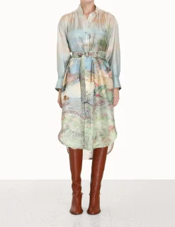 Outlet ZIMMERMANN Luminosity Twill Lace Dress