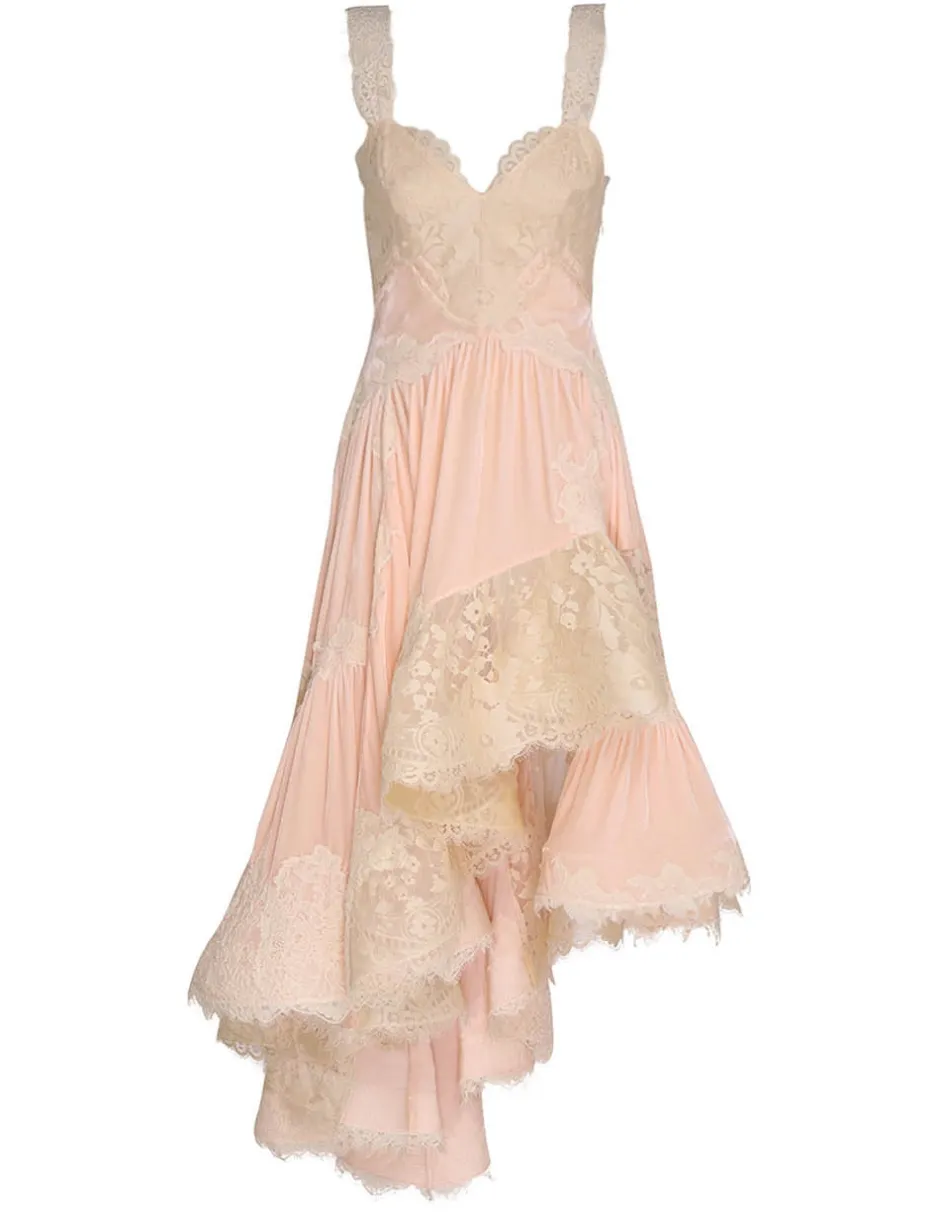Outlet ZIMMERMANN Luminosity Velvet Lace Midi
