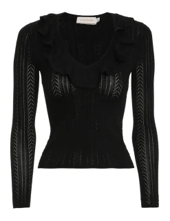 Outlet ZIMMERMANN Luminosity V-Neck Ruffle Top