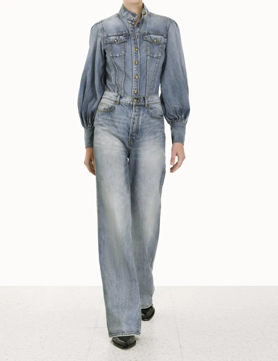Outlet ZIMMERMANN Luminosity Wide Straight Jean