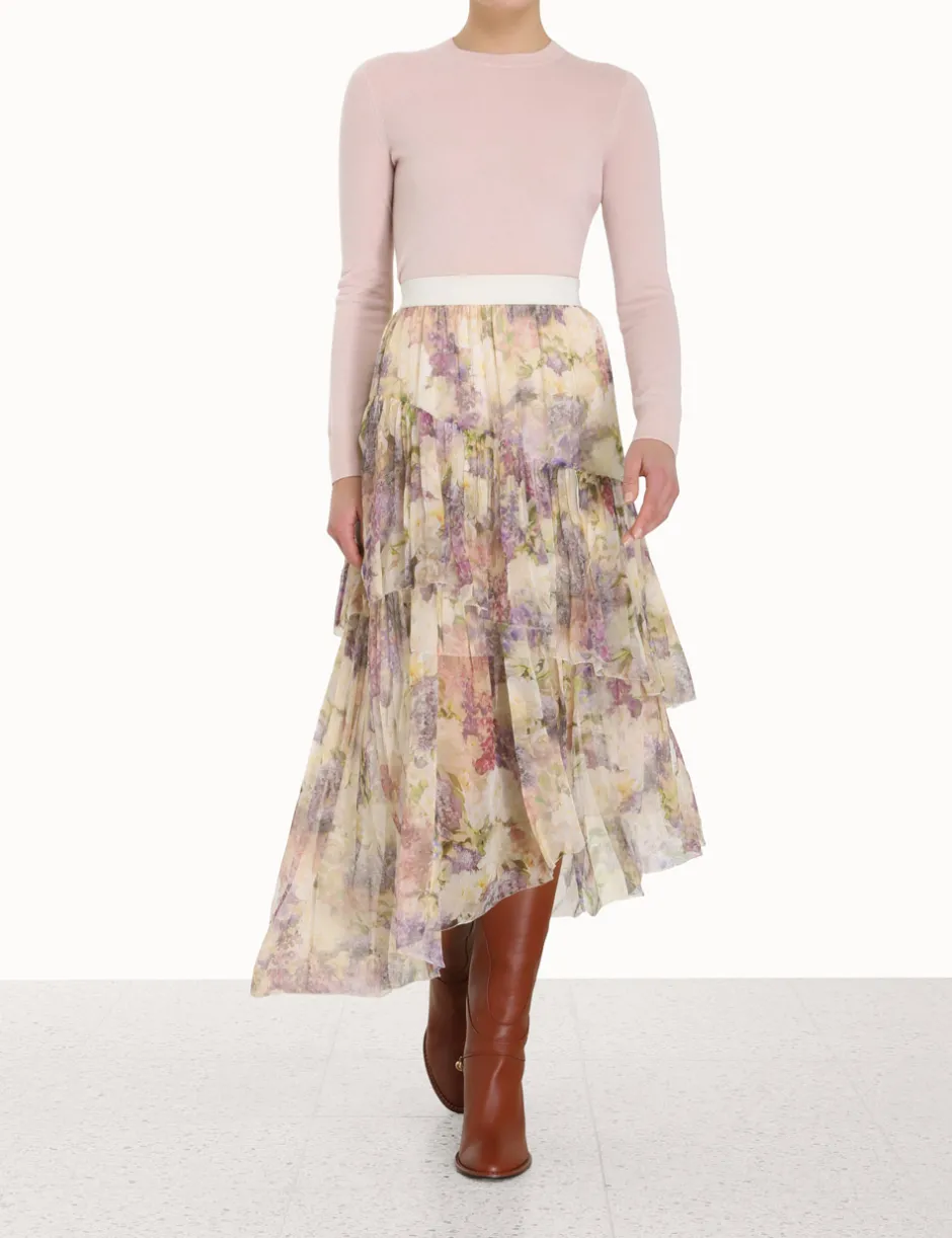 Clearance ZIMMERMANN Lyrical Asymmetric Skirt