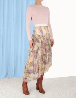 Clearance ZIMMERMANN Lyrical Asymmetric Skirt