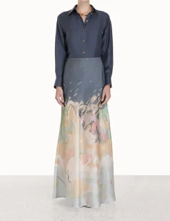 New ZIMMERMANN Lyrical Bias Flare Skirt