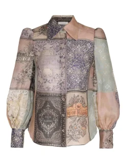 Best ZIMMERMANN Lyrical Book Print Blouse