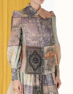 Outlet ZIMMERMANN Lyrical Book Print Blouse