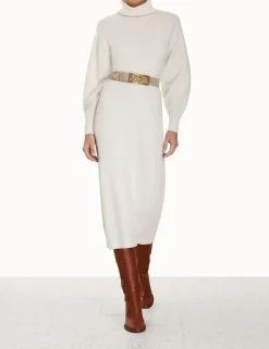 New ZIMMERMANN Lyrical Brushed Wool Dress