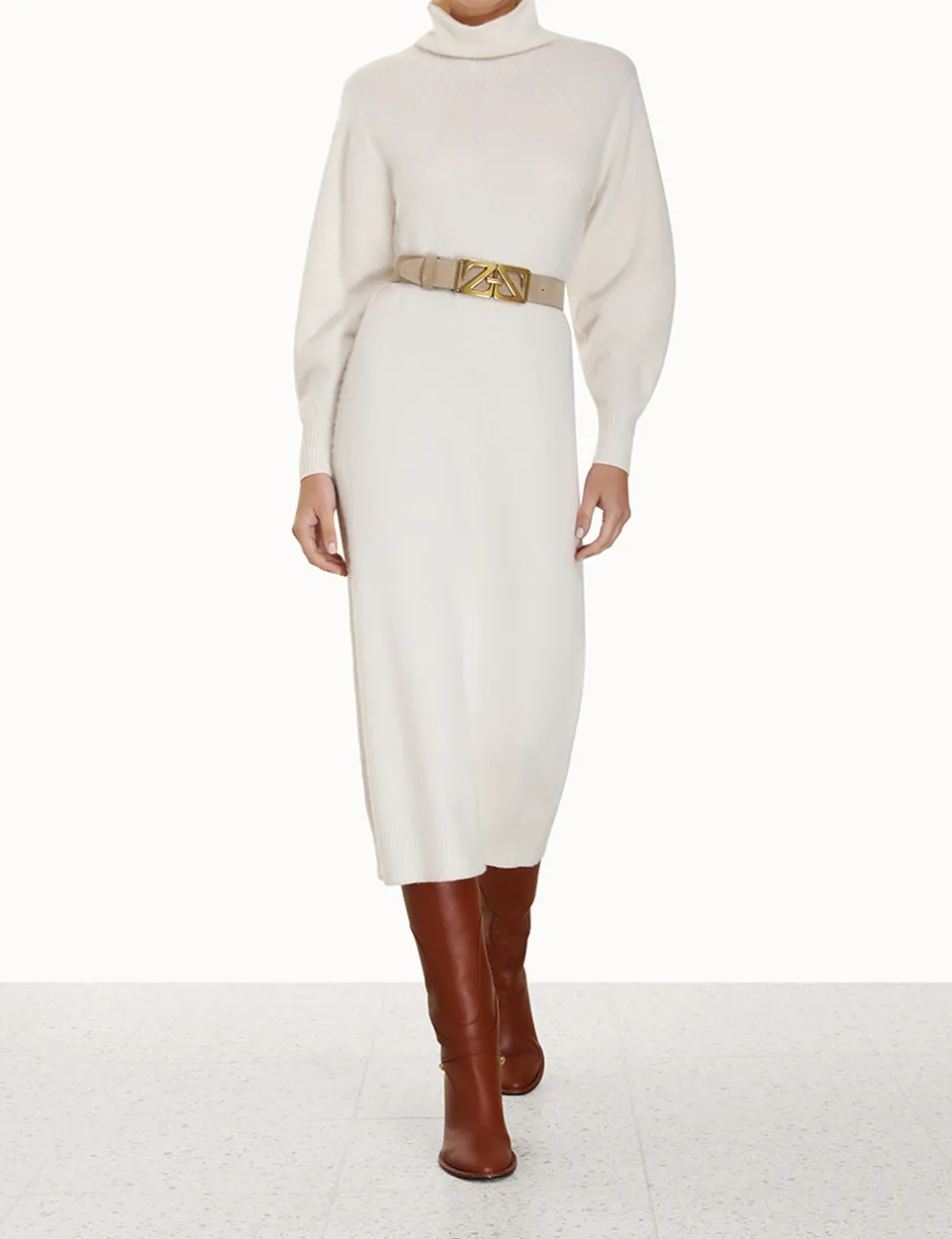 Sale ZIMMERMANN Lyrical Brushed Wool Dress