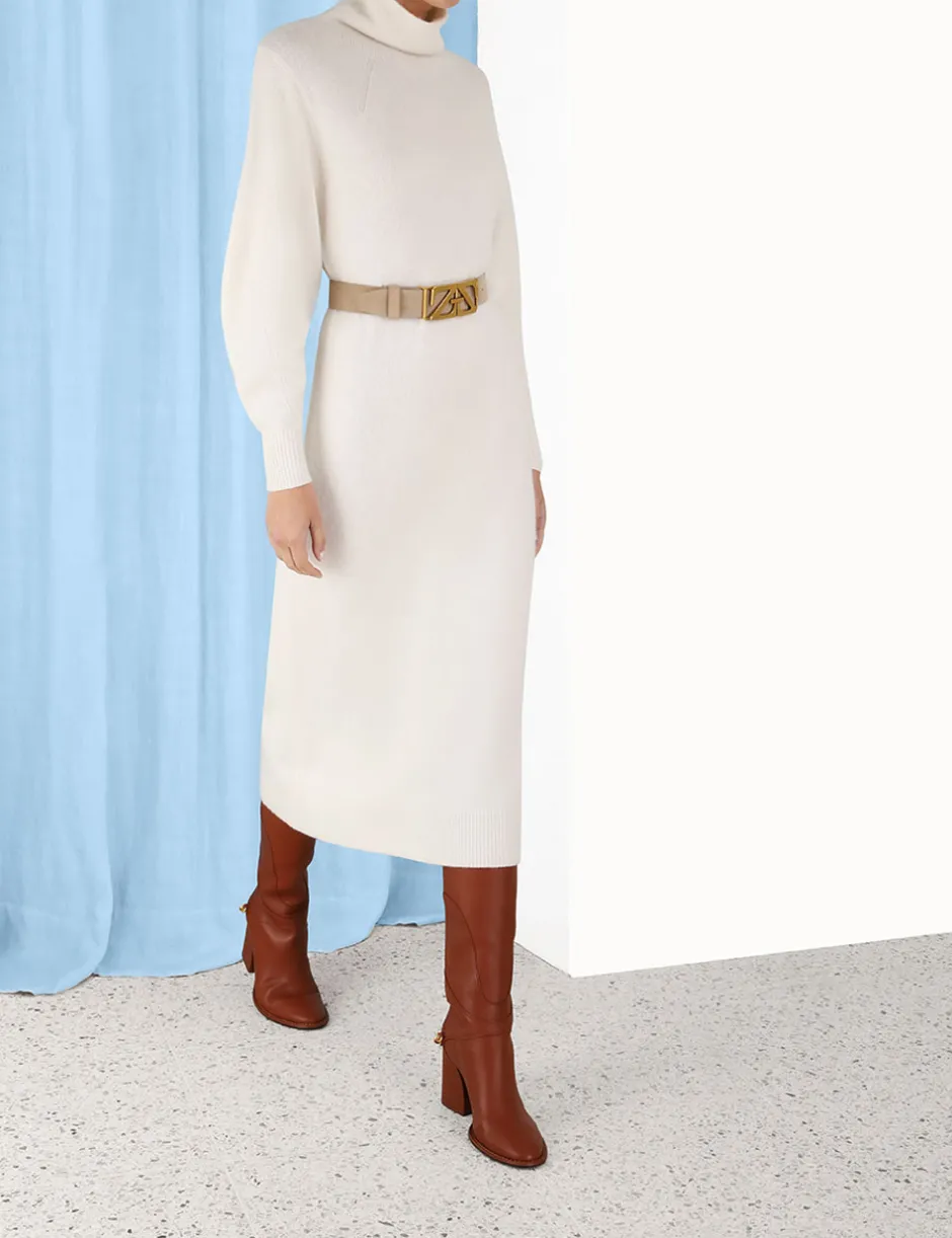 Sale ZIMMERMANN Lyrical Brushed Wool Dress