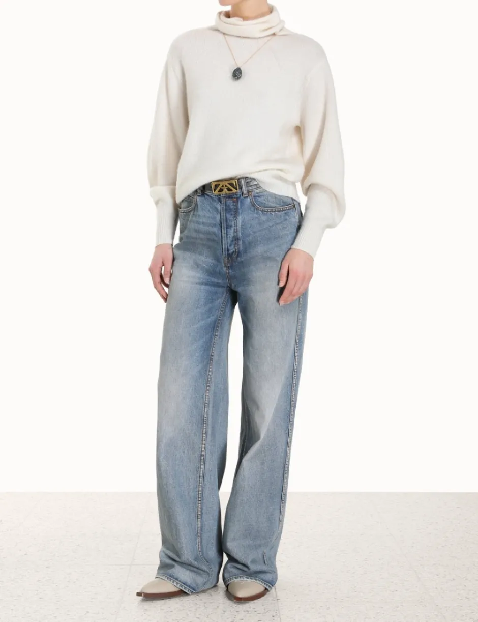 New ZIMMERMANN Lyrical Brushed Wool Sweater