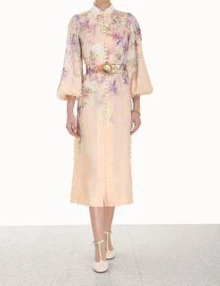 Clearance ZIMMERMANN Lyrical Buttoned Midi Dress