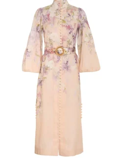 ZIMMERMANN Lyrical Buttoned Midi Dress
