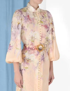 ZIMMERMANN Lyrical Buttoned Midi Dress