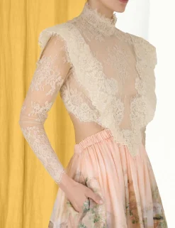Clearance ZIMMERMANN Lyrical Corded Lace Gown