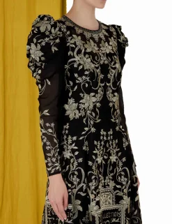Outlet ZIMMERMANN Lyrical Embroidery Midi Dress