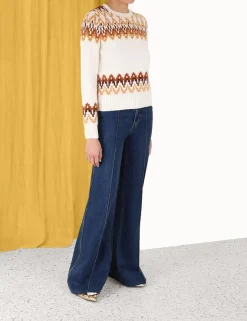 Sale ZIMMERMANN Lyrical Fair Isle Sweater