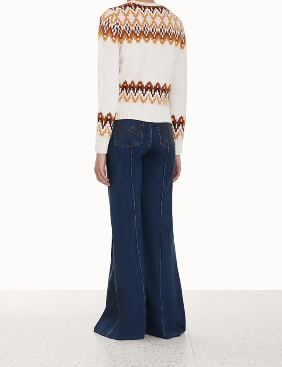 Sale ZIMMERMANN Lyrical Fair Isle Sweater