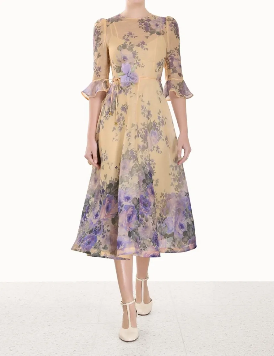 Best ZIMMERMANN Lyrical Flare Sleeve Midi