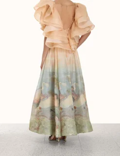 Clearance ZIMMERMANN Lyrical Frill Neck Gown