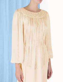 Clearance ZIMMERMANN Lyrical Fringe Midi Dress