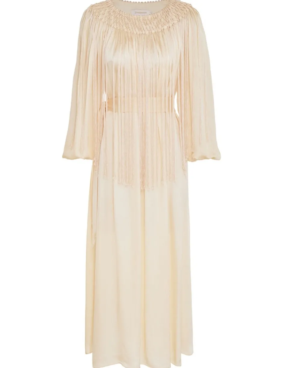 Outlet ZIMMERMANN Lyrical Fringe Midi Dress