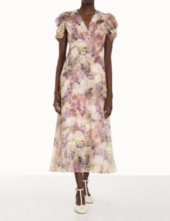 ZIMMERMANN Lyrical Gather Sleeve Midi