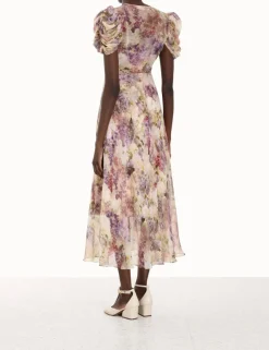 ZIMMERMANN Lyrical Gather Sleeve Midi
