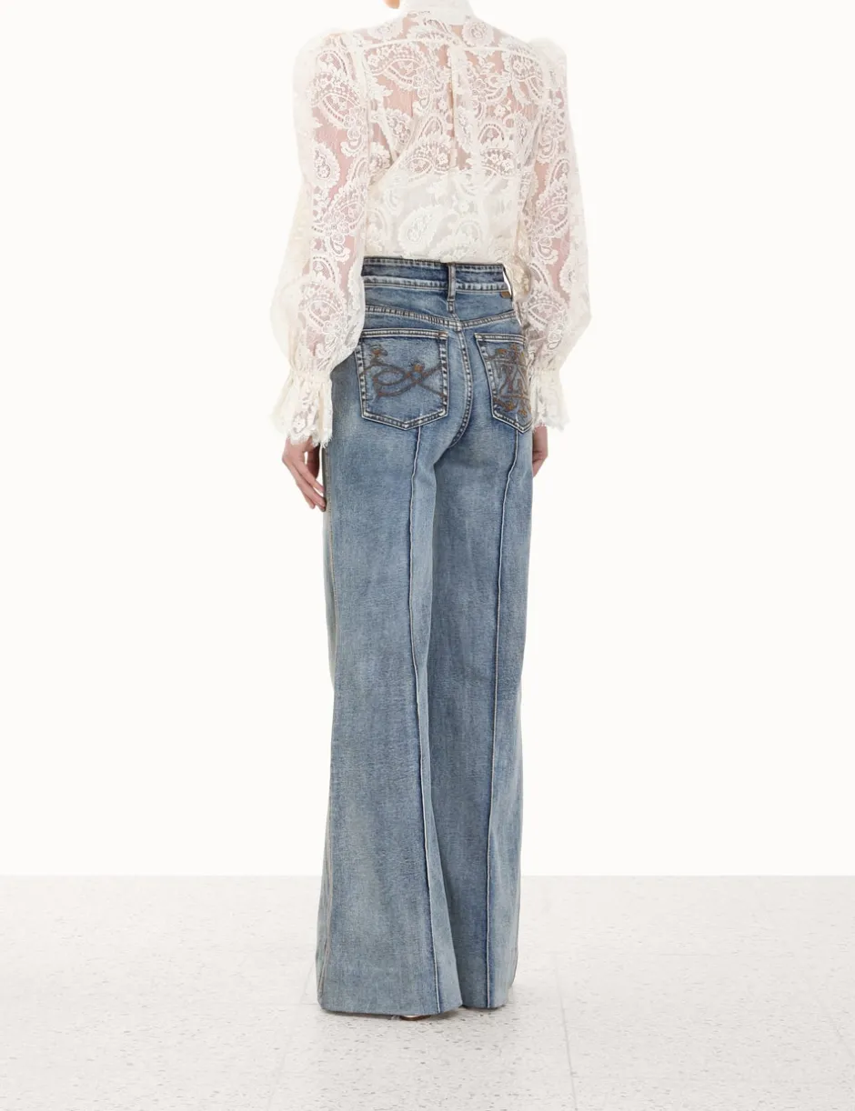 Clearance ZIMMERMANN Lyrical Lace Blouse