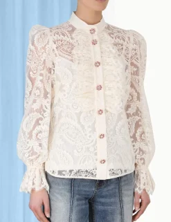 Clearance ZIMMERMANN Lyrical Lace Blouse