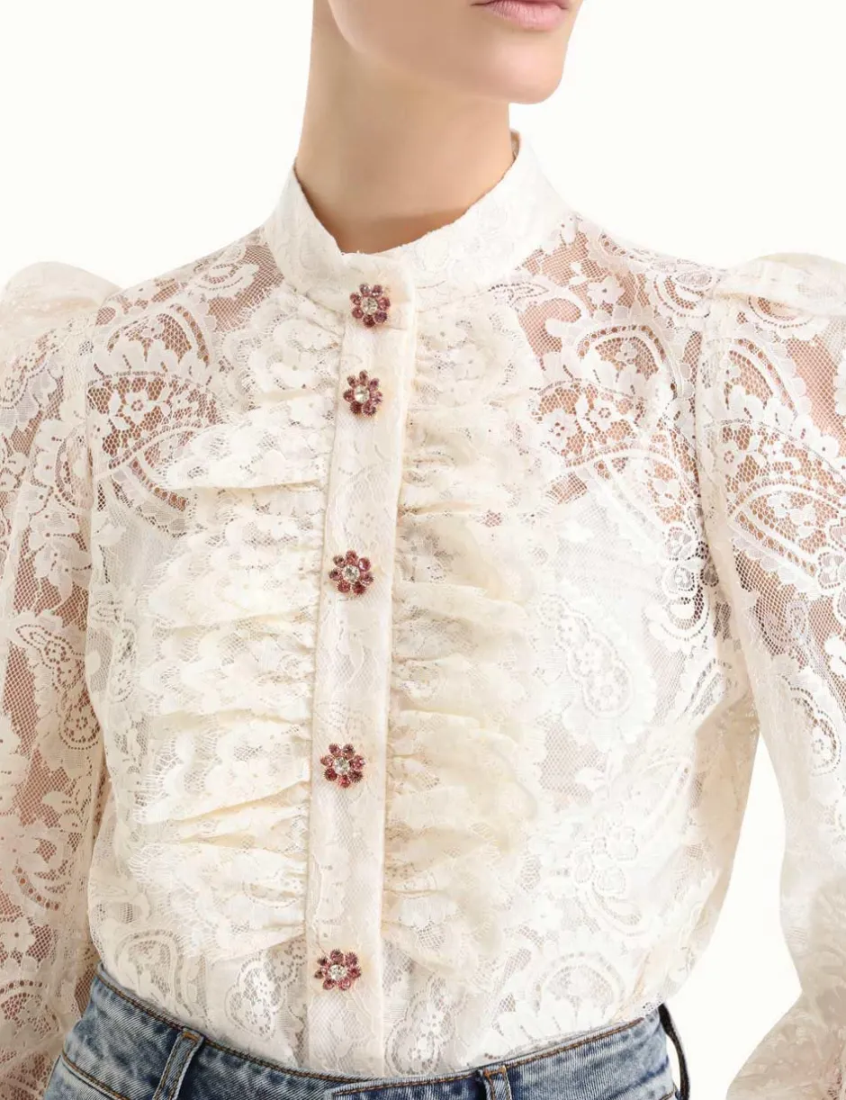 Clearance ZIMMERMANN Lyrical Lace Blouse