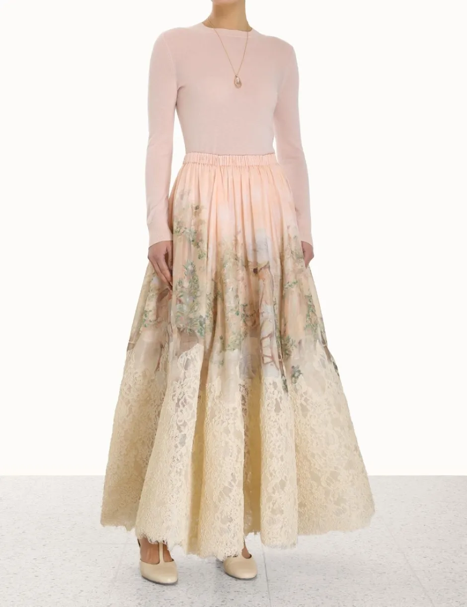 Hot ZIMMERMANN Lyrical Lace Midi Skirt