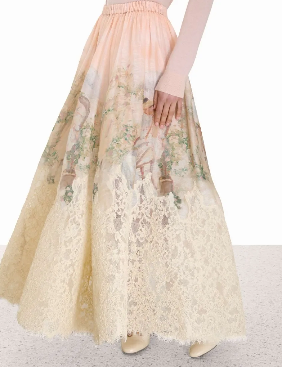 Hot ZIMMERMANN Lyrical Lace Midi Skirt