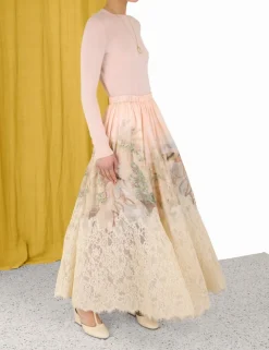 Sale ZIMMERMANN Lyrical Lace Midi Skirt