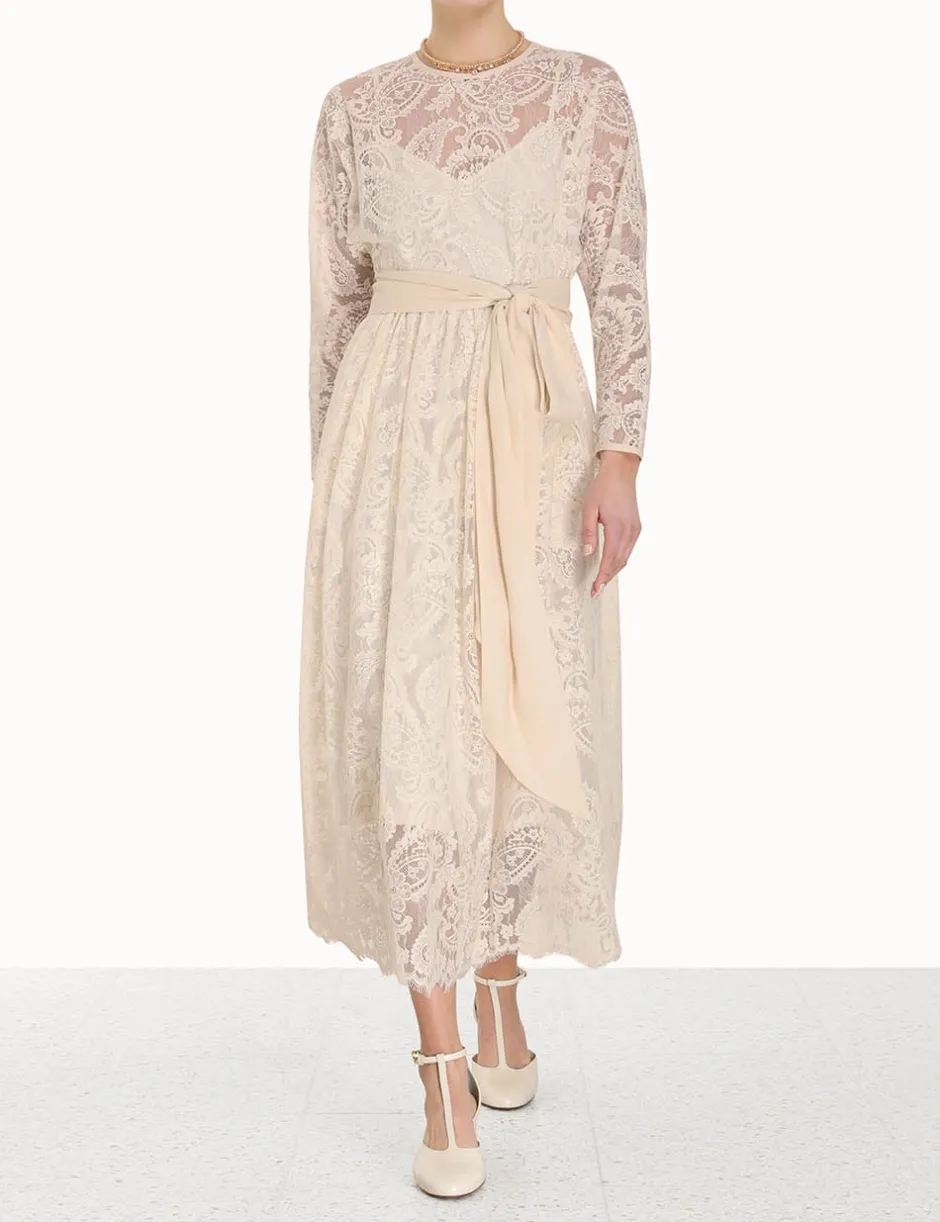 Online ZIMMERMANN Lyrical Lace Tie Midi