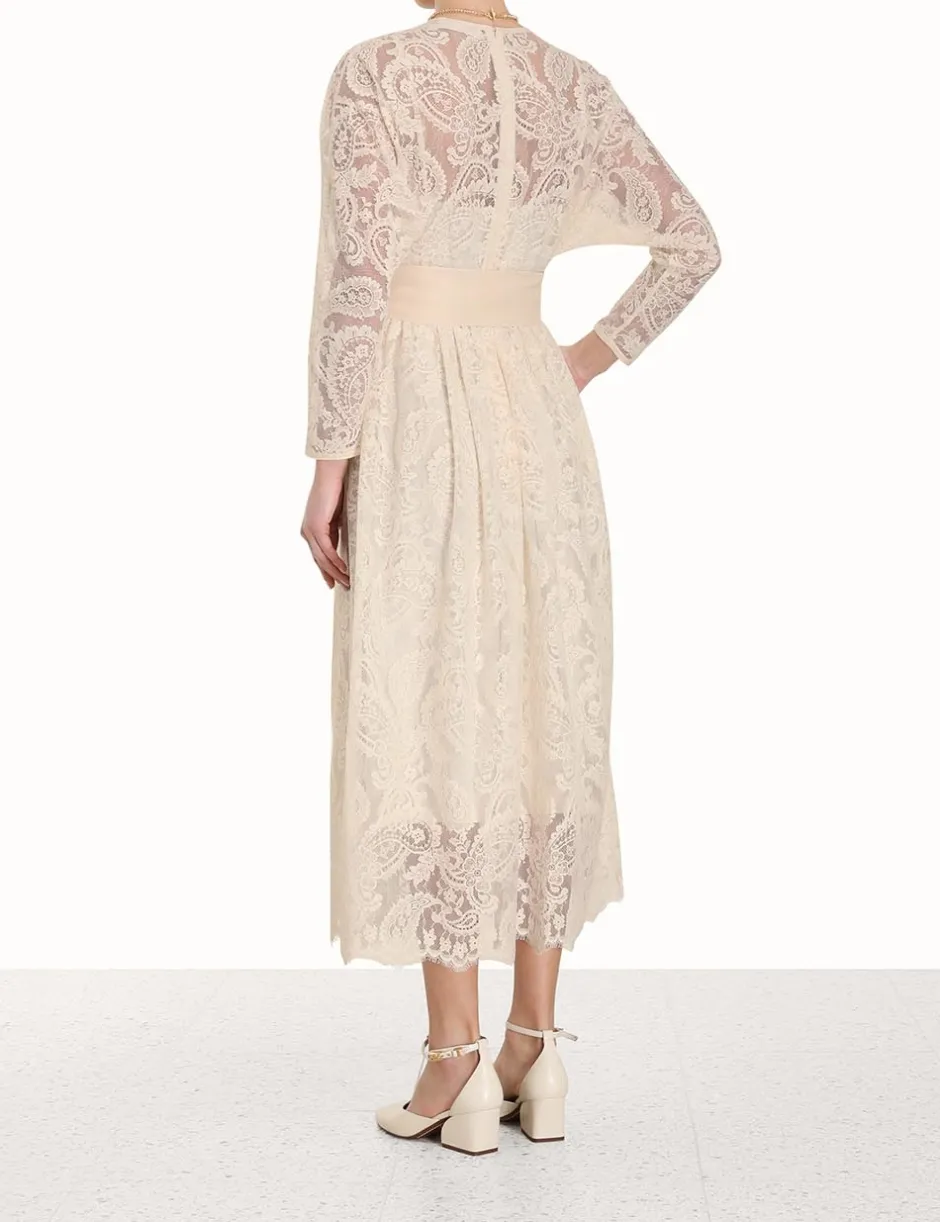 Online ZIMMERMANN Lyrical Lace Tie Midi