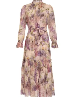 Clearance ZIMMERMANN Lyrical Lantern Midi Dress