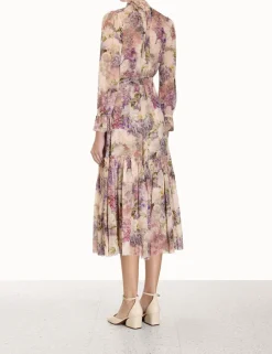 Clearance ZIMMERMANN Lyrical Lantern Midi Dress
